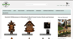 Desktop Screenshot of germanclocksandgifts.com