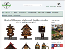 Tablet Screenshot of germanclocksandgifts.com